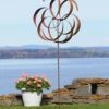 Flower Staked Wind Spinner, 29" -Backyard Bloomers 8600485 01v flower staked wind spinner 29 inch