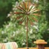 Wagon Wheel Clamp Wind Spinner, 14" -Backyard Bloomers 8600492 01V tif