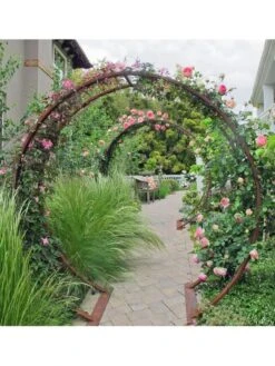 Gracie Modern Arbor, Large -Backyard Bloomers 8600515 06V gracie modern arbor oxide 1