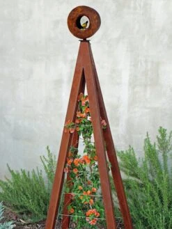 Bird Cafe + Akoris Garden Tuteur Jr. 16 Bird Cafe + Akoris Garden Tuteur Jr. -Backyard Bloomers 8600525 06v bird cafe akoris garden tuteur oxide