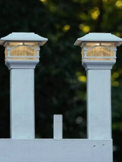 Solar Post Cap Railing Light 2-Pack -Backyard Bloomers 8608699 06V tif