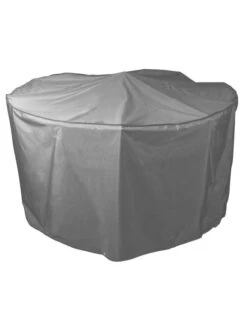 Bosmere Patio Set Waterproof Round Cover, 74" -Backyard Bloomers 8608848 02v bosmere patio set waterproof round cover 74 inch gray