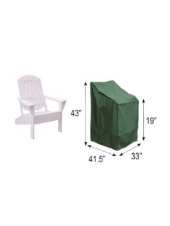 Bosmere Adirondack Chair Waterproof Cover -Backyard Bloomers 8608857 02v