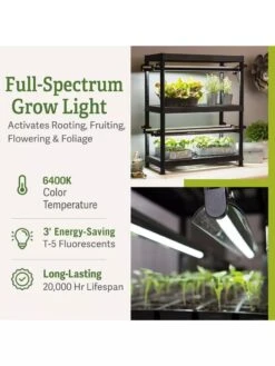 Stack-n-Grow Lights - 2-Tier System -Backyard Bloomers 8608905 2