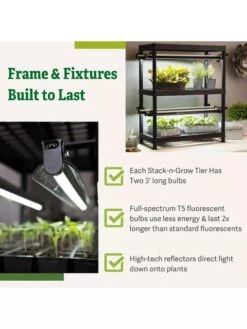 Stack-n-Grow Lights - 2-Tier System -Backyard Bloomers 8608905 7