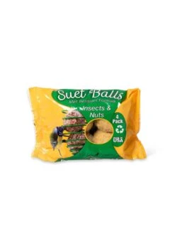 Suet Balls, 4-Pack 11 Suet Balls, 4-Pack -Backyard Bloomers 8608923 4431 insect and nuts suet balls 4 pack