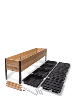 Self-Watering Elevated Planter Box, 2' X 8' -Backyard Bloomers 8608960 2297 tif
