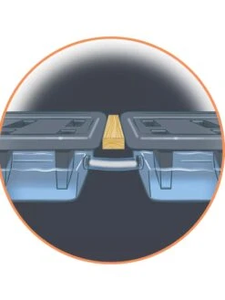 Self-Watering Eco-Stained Elevated Planter Box, 2' X 8' 28 Self-Watering Eco-Stained Elevated Planter Box, 2' X 8' -Backyard Bloomers 8609009 0002 detail art tif 1