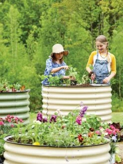 Birdies™ Round Metal Raised Bed, Tall -Backyard Bloomers 8609152 7563 tif