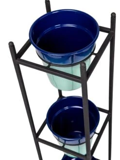 Steel Vertical Plant Stand With Metal Pots -Backyard Bloomers 8609183 4966 tif