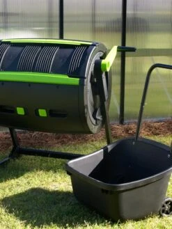 Maze Compost Tumbler And Cart Combo -Backyard Bloomers 8609198 09V tif