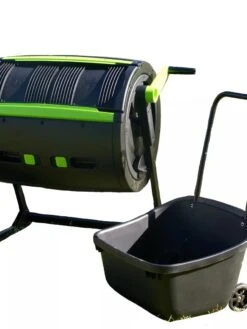 Maze Compost Tumbler And Cart Combo -Backyard Bloomers 8609198 10V tif