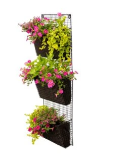 Wire Wall Pockets Vertical Gardens -Backyard Bloomers 8609201 0407 tif