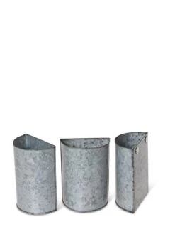 Mini Magnetic Galvanized Planter Pockets, Set Of 3 -Backyard Bloomers 8609216 8714 tif