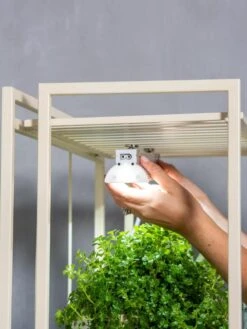 Oslo 2-Tier LED Grow Light Garden, 2 Fixtures -Backyard Bloomers 8609220 4133 tif