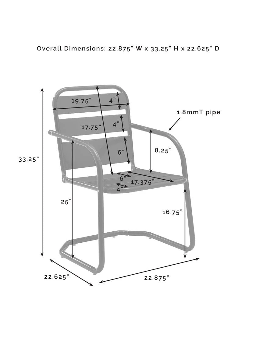 Crosley Brighton Chair Set, Set Of 2 5 Crosley Brighton Chair Set, Set Of 2 - Image 3