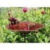 Achla Designs Antiqued Birdbath With Birds And Stake -Backyard Bloomers 8609294 01v achla designs antiqued brass birdbath with birds and stake