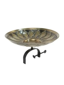 Achla Designs African Daisy Birdbath With Over-the-Rail Bracket -Backyard Bloomers 8609295 04v