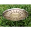 Achla Designs African Daisy Birdbath With Stake -Backyard Bloomers 8609296 01v achla designs african daisy brass birdbath with stake