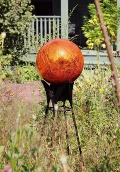 Achla Designs Gazing Globe 12" -Backyard Bloomers 8609324 02V jpg