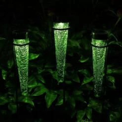 Achla Designs Solar Sparkle Cone With Stakes, Set Of 3 -Backyard Bloomers 8609357DKGR 05V jpg