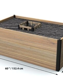 Vita Mezza Keyhole Garden 3’x5’ -Backyard Bloomers 8609394 02V jpg