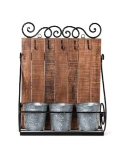 Wall Shelf With Planters -Backyard Bloomers 8609515 9310 tif