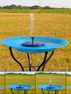 Floating Solar Bird Bath Bubbler -Backyard Bloomers 8609905 01V tif
