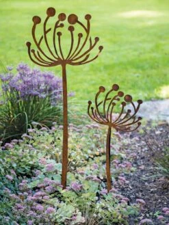 Queen Anne's Lace Garden Stake Set Of 2 8 Queen Anne's Lace Garden Stake Set Of 2 -Backyard Bloomers 8610210 0105 tif