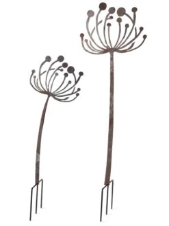 Queen Anne's Lace Garden Stake Set Of 2 9 Queen Anne's Lace Garden Stake Set Of 2 -Backyard Bloomers 8610210 8091 tif