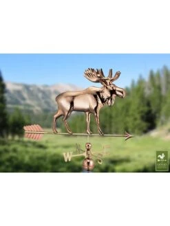 Moose With Arrow Weathervane -Backyard Bloomers 8610229 01v