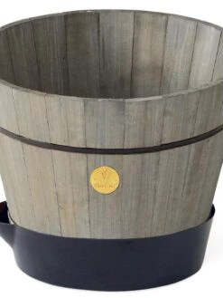 VegTrug® Build-a-Barrel Wooden Planter With Self-Watering Reservoir Tray, 18" 14 VegTrug® Build-a-Barrel Wooden Planter With Self-Watering Reservoir Tray, 18" -Backyard Bloomers 8610253 08V tif