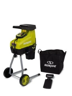 Sun Joe CJ603E 1.7 Inch Cutting Diameter Electric Silent Wood Chipper/Shredder | 15-Amp -Backyard Bloomers 8610486 3875 tif
