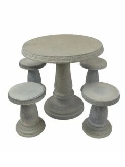 Patio Set, Round Table & 4 Stools 15 Patio Set, Round Table & 4 Stools -Backyard Bloomers 8610576 05v 1