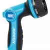 Aqua Joe AJHN102 Heavy Duty Indestructible Metal Multi Function Adjustable Hose Nozzle With Smart Throttle -Backyard Bloomers 8610640 01V jpg