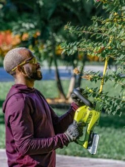 Sun Joe 24V-HT22-LTE 24-Volt ION+ Cordless Hedge Trimmer Kit | 22-Inch | W/ 2.0-Ah Battery And Charger -Backyard Bloomers 8610657 06v