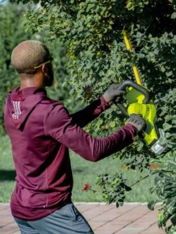 Sun Joe 24V-HT22-LTE 24-Volt ION+ Cordless Hedge Trimmer Kit | 22-Inch | W/ 2.0-Ah Battery And Charger -Backyard Bloomers 8610657 07v