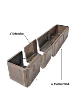 Corten Steel Modular Raised Bed, 2'x6' 15 Corten Steel Modular Raised Bed, 2'x6' -Backyard Bloomers 8610701 4010 tif
