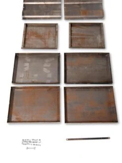 Corten Steel Modular Raised Bed, 2'x4' 12 Corten Steel Modular Raised Bed, 2'x4' -Backyard Bloomers 8610702 5140 tif