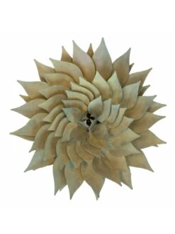 Desert Steel Spiral Aloe Sculpture -Backyard Bloomers 8610750 01v desert steel spiral aloe 15 inch