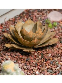 Desert Steel Artichoke Agave Sculpture -Backyard Bloomers 8610760 01v