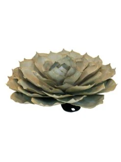 Desert Steel Blue Rose Succulent Sculpture -Backyard Bloomers 8610765 01v desert steel blue rose succulent medium