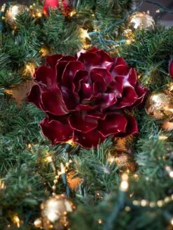 Desert Steel Ruby Rose Succulent Sculpture, Small 7 Desert Steel Ruby Rose Succulent Sculpture, Small -Backyard Bloomers 8610767 02v