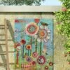 Sunshiny Day Outdoor Wall Art -Backyard Bloomers 8610775 02v sunshiny day outdoor wall art