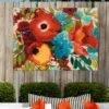 Festivity Outdoor Wall Art -Backyard Bloomers 8610792 02v festivity outdoor wall art
