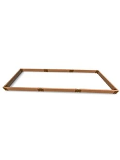 Classic Sienna Composite Raised Bed, 5-1/2" High With 2" Boards -Backyard Bloomers 8610832 01v