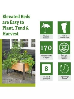 Elevated Planter Box, 2' X 4' -Backyard Bloomers 8610894 5 1