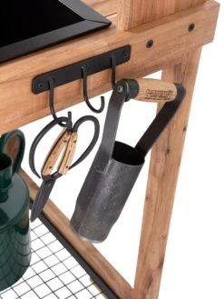 Dynamic Acacia Potting Bench With Soil Reservoir -Backyard Bloomers 8611009 004