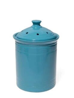 Ceramic Ribbed Compost Crock -Backyard Bloomers 8611027 0863 tif