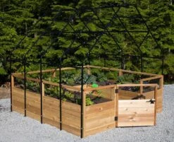 Garden In A Box With Greenhouse, 8' X 8' 12 Garden In A Box With Greenhouse, 8' X 8' -Backyard Bloomers 8611033 03V jpg
